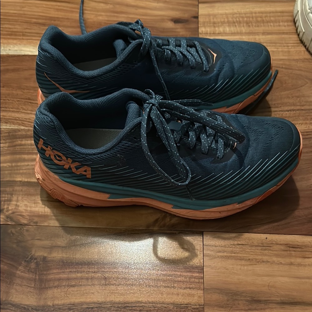 Hoka Running Shoes - Navy and Orange
